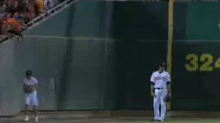 Amazing Ball girl catch