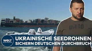 UKRAINE-KRIEG: Unter Schutz von Seedrohnen - Deutscher Frachter durchbricht russische Blockade