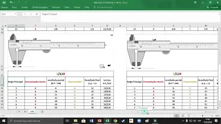 Calibrador Vernier y su lectura en fracción de pulgada