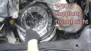 Sprinter W906 Kupplung wechseln Trennt nicht, Druckplatte gebrochen