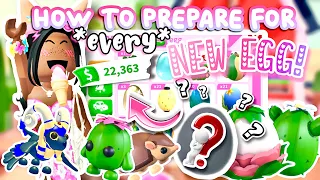 How To PREPARE For EVERY NEW EGG In Adopt Me!👷🏾‍♀️🥚✨