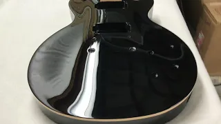 Gibson Les Paul Standard Refinish - Jet Black paint by Sims Custom Shop
