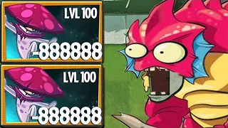 1000 Plant Max Level Vs Deep Sea Gargantuar Zombie Level 50 - PvZ 2 10.4.1 Challenge