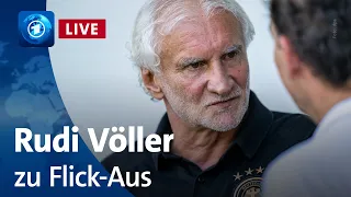 Nach Flick-Rauswurf: Pressekonferenz des DFB mit Völler und Gündogan