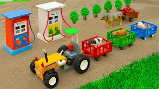 diy tractor mini petrol pump | science project | @sanocreator HD Mini #2