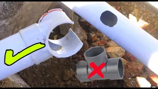 Plumbers Don't Want You To Know THIS Simple Trick For Installing Tee and Repairing PVC Pipes!