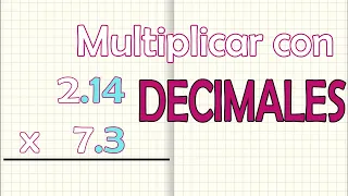 Multiplicación con DECIMALES video para niños