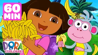 Boots Loves Bananas! 🍌 Dora the Explorer 1 Hour Compilation | Dora & Friends