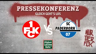 Pressekonferenz nach dem Heimspiel gegen den SC Paderborn