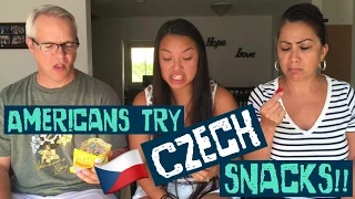 AMERICANS TRY CZECH SNACKS!! // A.T.M.