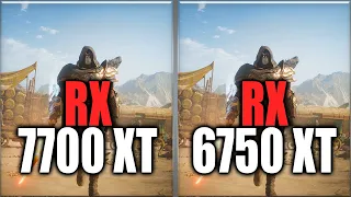 RX 7700 XT vs RX 6750 XT Benchmarks - Tested in 20 Games