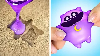 I Made This Cat In The Sand! 💜 *Cute Craft and Hacks For Cat Lovers*