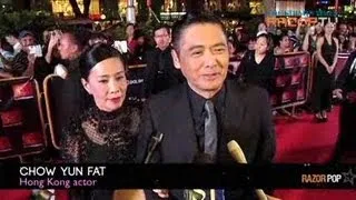 Warmest welcome for Chow Yun Fat (ScreenSingapore 2012 Red Carpet Pt 1)