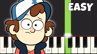 How to play Gravity Falls Theme - EASY Piano Tutorial