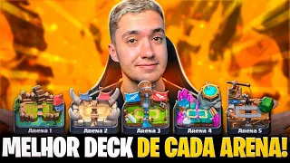 MELHOR DECK DA ARENA 1 ATÉ A ARENA 5 EM 2023 ATUALIZADO NO CLASH ROYALE!