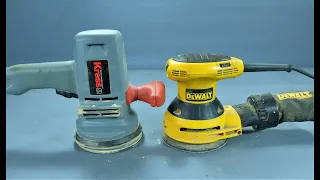 Сравнение эксцентриковых шлифмашин с разной амплитудой.Random Orbital Sander.