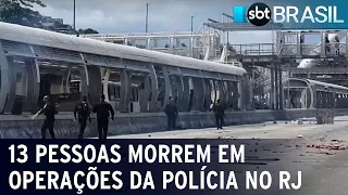 13 pessoas morrem em operações da polícia no Rio de Janeiro | SBT Brasil (25/11/22)