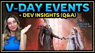 Valentine's Day Events, Skins & Dev Q&A 💥 NEWS 💡 Dev Insights ✤ Watcher of Realms