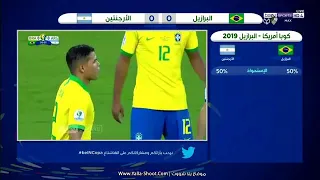 مباراة البرازيل والارجنتين كاملة كوبا اميركا تعليق عصام الشوالي مباراة مجنونة