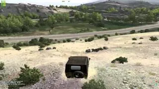 Arma 2 WasteLand- Epic Car Crash fail