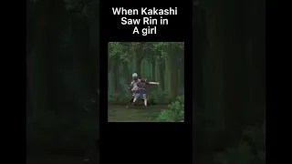 When Kakashi saw Rin in girl (Middle of the Night) #naruto #shorts #ytshorts