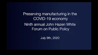 Preserving manufacturing in the COVID-19 economy