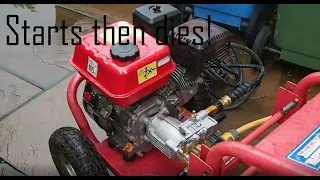 Pressure washer starts then dies - Clarke Pressure washer repair