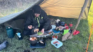 Kayak and Camp | Outdoor Hotpot with Two Cast Iron Grills