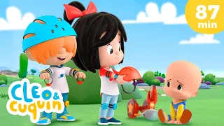 Play Safe, dont' go fast! 🚲 and more Nursery Rhymes by Cleo and Cuquin | Children Songs
