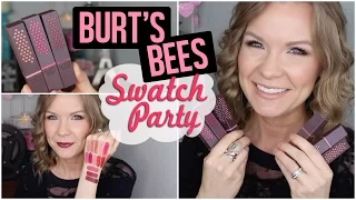 Burts Bees Lipsticks: Lip Swatch Party! | LipglossLeslie