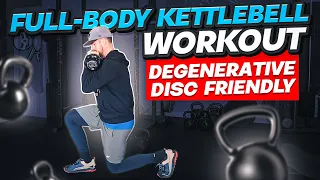 Full Body Kettlebell Workout | Degenerative Disc FRIENDLY