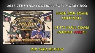 2021 Panini Certified Football 1st Off The Line (FOTL) Hobby Box Rip and Review - 2 Autos and 2 Mems