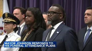 Johnson addresses controversy over plans to attend Officer Huesca's funeral against family's wishes