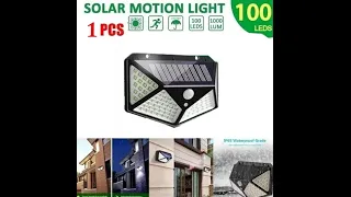 100 Led Solar Light Outdoor Solar Wall Lamp LED Bulb IP65 PIR Motion Sensor Lamp Solar Lighting