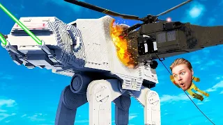 HELIKOPTER stürzt in AT-AT! (Teardown Mods)