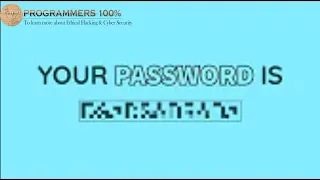 I know your password ! @Programmers100p