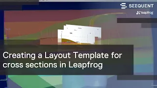 Creating a Layout Template for cross sections in Leapfrog