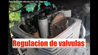 Regulación de válvulas CG 150 Titan esd