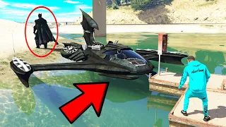 GTA 5: FRANKLIN Steals SUPER BATBOAT From BATMAN