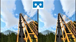 Roller Coaster 32 3D VR video 3D SBS VR box google cardboard