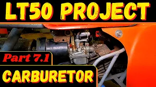 SUZUKI LT50 part 2 of 2 Carburetor how to strip clean and setup carb tuning LT 50 PROJECT Part 7.1
