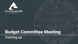 Policy Session: Budget Committee Meeting - April 24, 2024