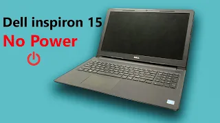 Dell inspiron 15 no power || Dell laptop power won't turn on