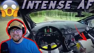 NASCAR Fan Reacts to Insane 1st Person Rally Driving!