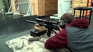 Тест интегрированного глушака на AR-15