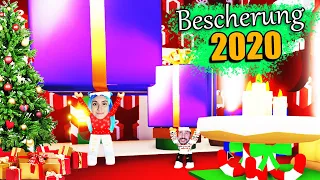 BESCHERUNG BEI BABY KAAN & MAMA DANIA! Weihnachten 2020 in Adopt Me City! [Roblox Deutsch]