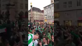 CELTIC FANS SING STUART ARMSTRONG SONG IN MUNICH