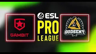 [RU] Gambit VS GODSENT - 🔴ESL Pro League Season 15