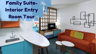 Universal's Cabana Bay Family Suite- Interior Entry Room Tour Rm 4767