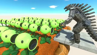 Mecha Godzilla vs Peashooter - Animal Revolt Battle Simulator